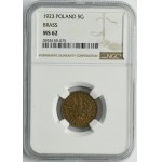 5 groszy 1923 Mosiądz - NGC MS62