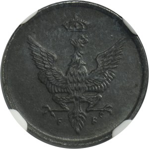 Polish Kingdom, 1 pfennig 1918 - NGC MS65