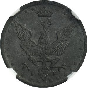 Królestwo Polskie, 5 fenigów 1917 - NGC MS63 - ex. Karolkiewicz