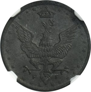 Polish Kingdom, 5 pfennig 1917 - NGC MS63 - ex. Karolkiewicz