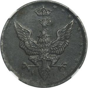 Królestwo Polskie, 10 fenigów 1917 - NGC MS62