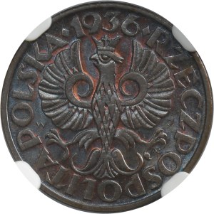 2 grosze 1936 - NGC MS65 BN