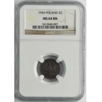 2 grosze 1936 - NGC MS65 BN
