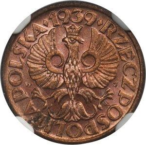 1 penny 1939 - NGC MS64 RD