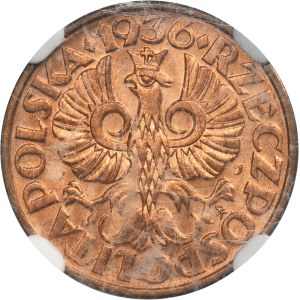 2 grosze 1936 - NGC MS66 RD