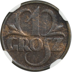1 grosz 1933 - NGC MS64 BN