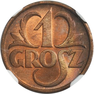 1 grosz 1938 - NGC MS65 RB