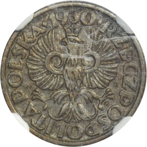 1 grosz 1930 - NGC MS63 BN
