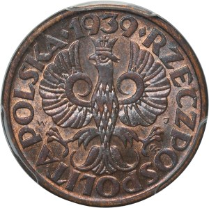 1 grosz 1939 - PCGS MS64 RB