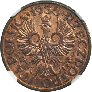2 grosze 1938 - NGC MS65 RB