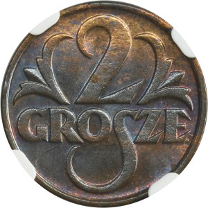 2 grosze 1935 - NGC MS64 RB