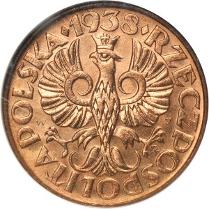 2 grosze 1938 - NGC MS66 RD