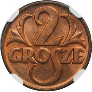 2 grosze 1939 - NGC MS65 RD