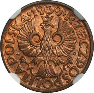 2 grosze 1939 - NGC MS65 RD