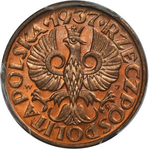 2 grosze 1937 - PCGS MS64 RD