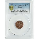 2 grosze 1937 - PCGS MS64 RD