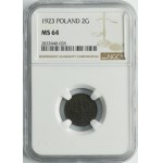 2 grosze 1923 - NGC MS64