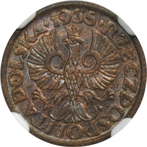 1 penny 1935 - NGC MS64 BN