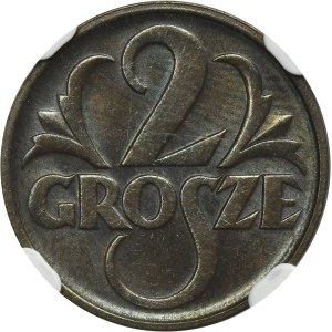 2 grosze 1937 - NGC MS65 BN