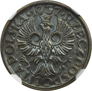 2 pennies 1937 - NGC MS65 BN
