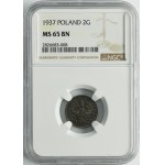 2 grosze 1937 - NGC MS65 BN