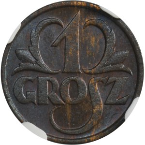 1 grosz 1931 - NGC MS65 BN