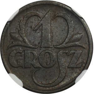 1 grosz 1928 - NGC MS63 BN