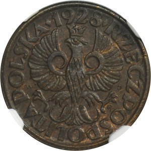 1 penny 1928 - NGC MS63 BN