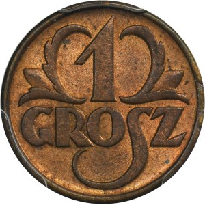 1 grosz 1938 - PCGS MS65 RB