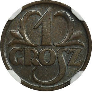1 grosz 1936 - NGC MS64 BN