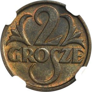 2 grosze 1933 - NGC MS65 BN - RZADKIE