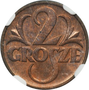 2 pennies 1939 - NGC MS65 RB
