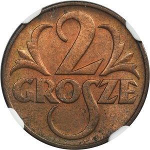 2 grosze 1937 - NGC MS64 RB