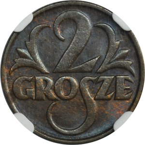 2 pennies 1930 - NGC MS64 BN