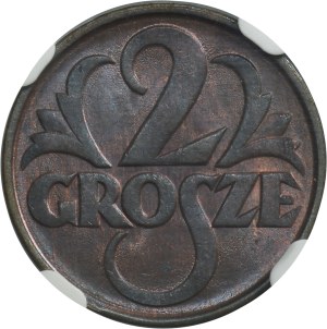 2 grosze 1928 - NGC MS64 RB