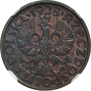 2 grosze 1928 - NGC MS64 RB