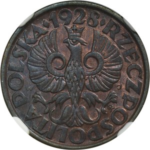 2 grosze 1928 - NGC MS64 RB