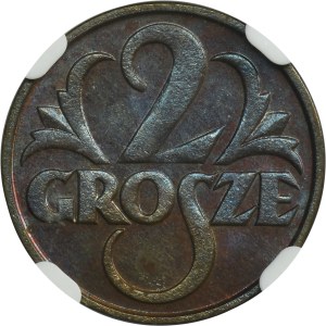2 pennies 1928 - NGC MS64 BN