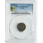 2 grosze 1935 - PCGS MS64 BN