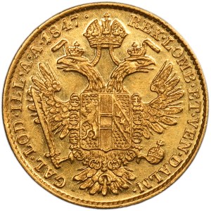 Austria, Ferdinand I, Ducat Wien 1847 A