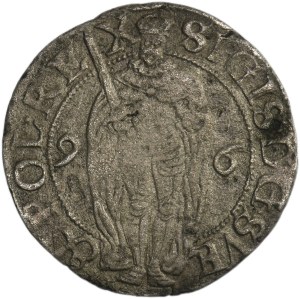 Sigismond III Vasa, 1 Öre Stockholm 1596 - RARE