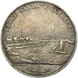 Germany, City of Frankfurt, 2 Thalers = 3 1/2 Gulden 1843