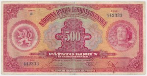 Czechoslovakia, 500 Korun 1929