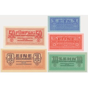 Germany, Wehrmacht, lot 1 Reichspfennig - 1 Reichsmark (1942) (5 pcs.)