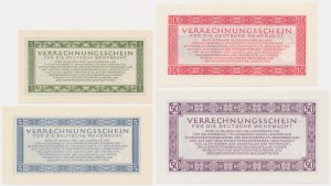 Germany, Wehrmacht, lot 1 Reichsmark - 50 Reichsmark (1944) (4 pcs.)