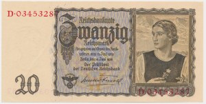 Germany, 20 Reichsmark 1939