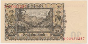 Germany, 20 Reichsmark 1939