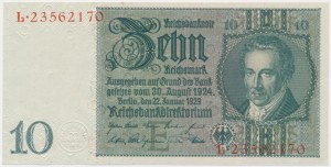 Allemagne, 10 reichsmark 1929