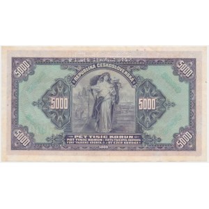 Czechoslovakia, 5.000 Korun 1920 - SPECIMEN -
