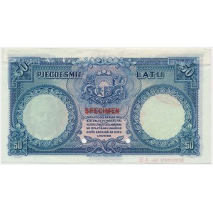 Latvia, 50 Latu 1934 - SPECIMEN - No.48 - RARE